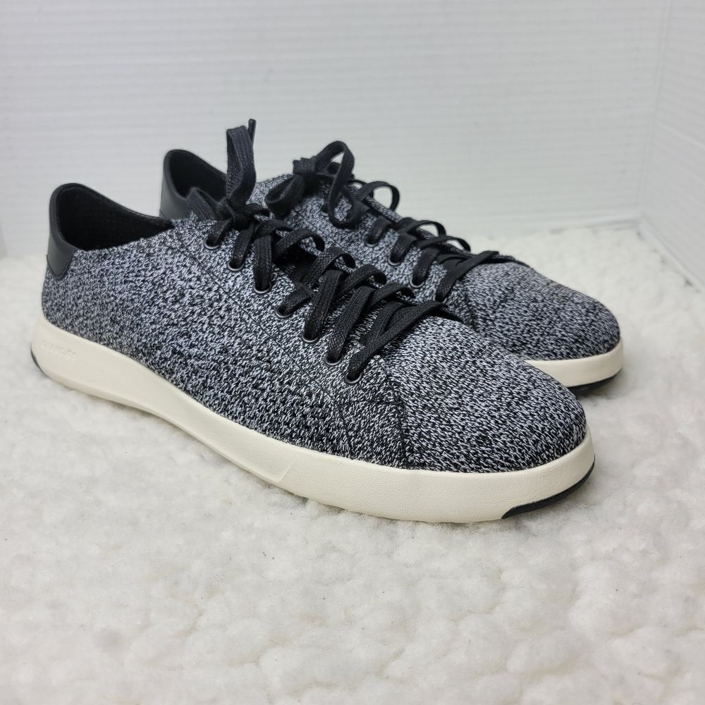 Cole Haan Grand Pro Tennis Shoes Mens Size 8 Black Stichlite Casual C29119